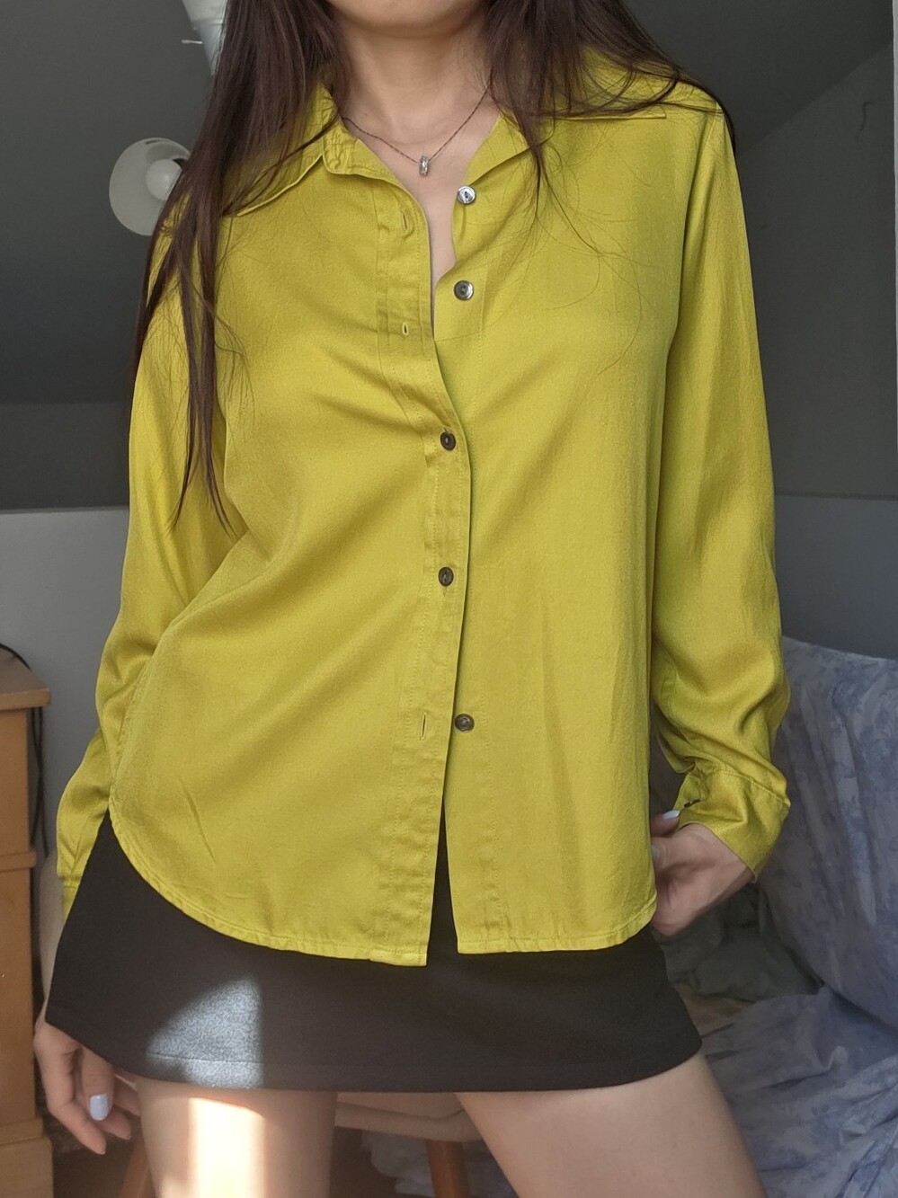 Ann Taylor Petite 100% silk blouse 4P